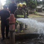 Bomberos inspeccionan hidrantes en el Mercado Iván Montenegro nicaragua