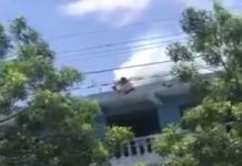 Hombre se electrocuta y cae desde un tercer piso (Fotos y video) republica dominicana