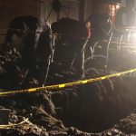 Ebrio y despistado cae en un hoyo por obras de mantenimiento en Jalapa nicaragua