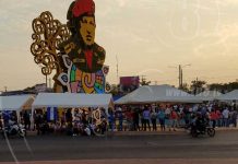 Capitalinos clamaron por la paz en rotonda Hugo Chávez nicaragua