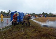 Realizan entrenamiento para atender accidente aéreo en Bilwi nicaragua