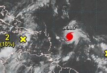 Jerry se fortalece a huracán mientras Humberto se debilita estados unidos