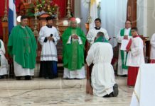 Cardenal Brenes nombra nuevo párroco en basílica de San Sebastian de Diriamba cardenal