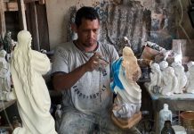 Imágenes de la Virgen María ya se están comercializando en Managua nicaragua