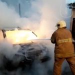 Dos carros toman fuego en puntos distintos de Matagalpa nicaragua