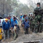 Mantienen ardua labor en Madriz para controlar incendio forestal nicaragua