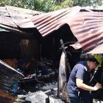 Incendio deja en la calle a familia en barrio Oronte Centeno Sur nicaragua