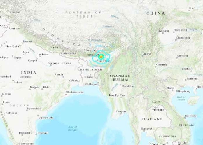 india, assam, sismo, daños materiales,