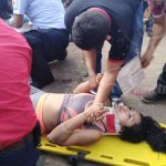 Conductor irrespeta señal de «Alto» y atropella a motociclista nicaragua