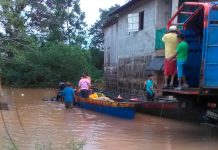 Lluvias ocasionan crecimiento de Río Caño Chiquito en Nueva Guinea nicaragua