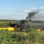 Avioneta se desplomó y se prendió en llamas en León avioneta