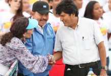 Daniel y Rosario envían mensaje a Bolivia por el aniversario 13 de su revolución nicaragua
