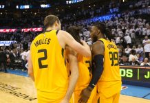 Jazz gana a Clippers en Juego 1 con canasta de Johnson utah