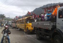 Jinoteganos salen en Caravana en apoyo al diálogo y a la paz nicaragua