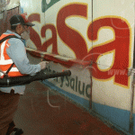 Jornada de desinfección en el Mercado Jonathan González nicaragua