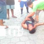 Joven lesionado tras perder el control de su moto en Juigalpa nicaragua