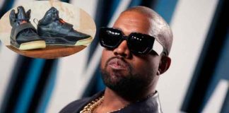 kanye west, subasta, zapatos, record,