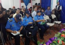 Conferencia de prensa en Nueva Guinea por ejercicio de protección de la vida nicaragua