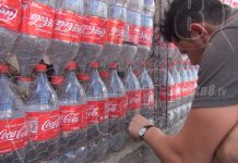 Estelí: Joven lleva a cabo construcción de vivienda con botellas plásticas nicaragua