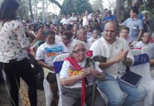 Rinden homenaje a héroes y mártires de San José de Las Mulas madres de heroes y martires