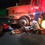 Motociclista impacta contra una rastra cerca a la rotonda El Periodista motociclista