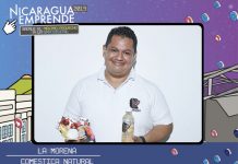 La morena presenta sus productos estéticos a base de coco en Nicaragua Emprende 2019 nicaragua
