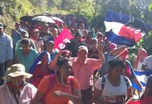 Familias de la comunidad El Bálsamo se desbordan para clamar por la paz y la tranquilidad nicaragua