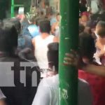 Como piñata agarran y castigan a ladrón en el Mercado Oriental (VIDEO) nicaragua