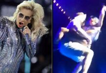 En pleno concierto Lady Gaga sufre una tremenda caída (VIDEO) las vegas