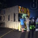 Boaco: Vuelco de bus con más de 50 pasajeros a bordo nicaragua