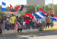 Masiva concentración en rotondas de Managua por la paz y la justicia nicaragua