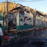 Varios edificios públicos dañados en León por grupos vandálicos nicaragua