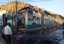 Varios edificios públicos dañados en León por grupos vandálicos nicaragua