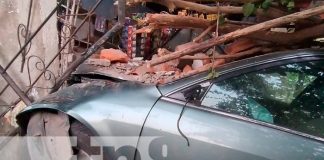 nicaragua, león , carro, pérdidas materiales, familia,