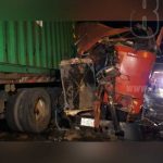 Se estrella contra un furgón y se salva de milagro en León nicaragua