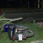 Motociclista se duerme y termina estrellado contra un árbol en carretera norte managua