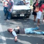 Peatón termina grave por cruzar de forma imprudente