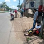 Pasajeras lesionadas en choque de motos en pista a Sabana Grande nicaragua