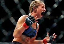 VIDEO: Luchadora de artes marciales mixtas deja inconsciente a soldado estadounidense