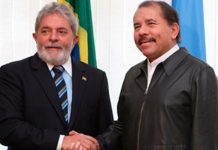 Daniel y Rosario envían mensaje de solidaridad a Lula da Silva nicaragua