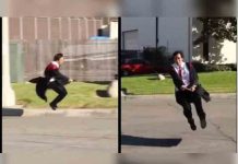 Mago sorprende al volar en escoba como Harry Potter video