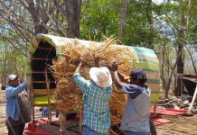 Carretas peregrinas se preparan para su viaje al Santuario Nacional nicaragua