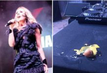 Marta Sánchez se retira del escenario tras los «huevazos» que recibió
