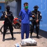 Lo agarran con 17 libras de marihuana en plena vía pública de Matagalpa nicaragua