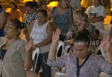 Cristianos de Masaya oran por la paz masaya