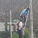 Entre la vida y la muerte: Hombre recibe descarga eléctrica en San Ramón nicaragua