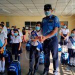 Entregan en Matagalpa paquetes escolares a hijos e hijas de policías nicaragua