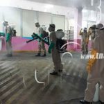 Ejército de Nicaragua realiza desinfección de la ciudad de Matagalpa nicaragua