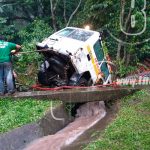 Personas que viajaban en una ambulancia se salvan de milagro en Matagalpa nicaragua