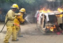 Comerciantes de San Rafael del Sur activos en Ejercicio Multiamenazas nicaragua